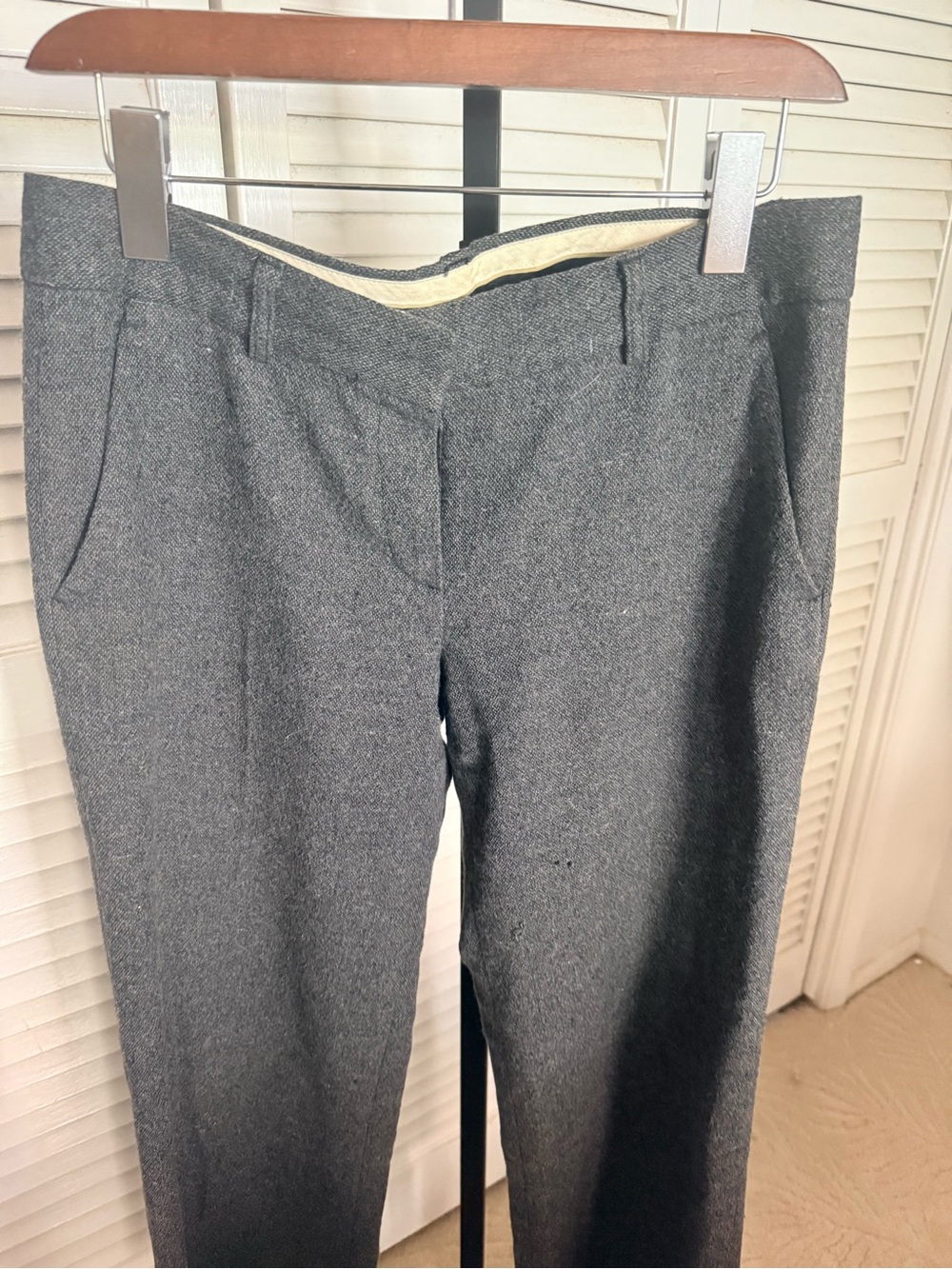 Theory Women's Charcoal Gray Tailored Trousers